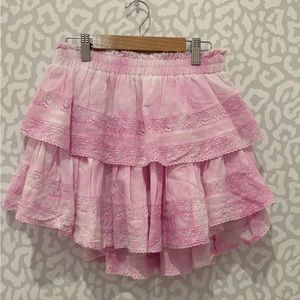loveshackfancy ruffle mini skirt